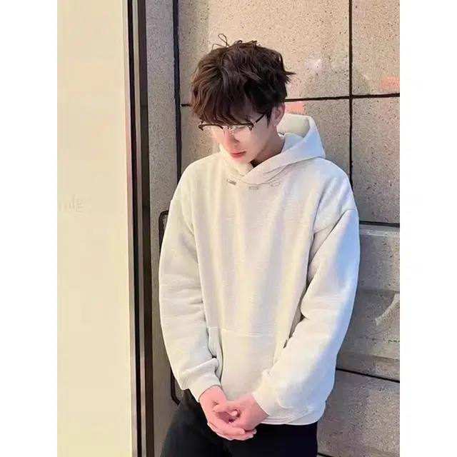 徐百货  美式高街重磅设计感连帽衫金属标潮牌小众卫衣宽松舒适潮流百搭棒球服 男女同款