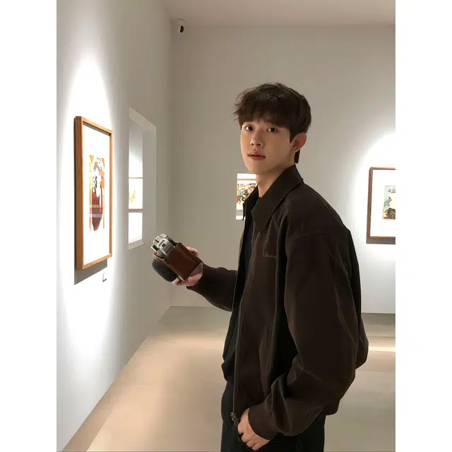 徐百货 美拉德麂皮绒巴恩风外套男春秋季美式复古翻领上衣高级感哈灵顿夹克 男女同款
