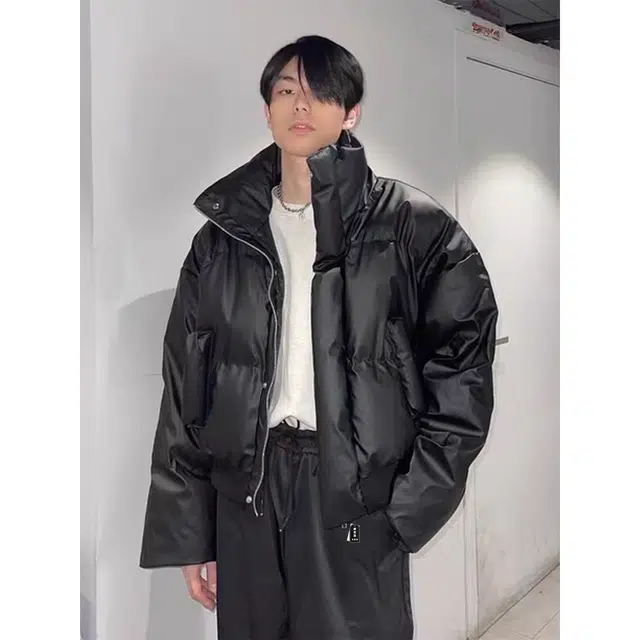 徐百货 美式复古短款廓形面包服设计感潮牌痞帅外套宽松舒适潮流百搭棉服 男女同款