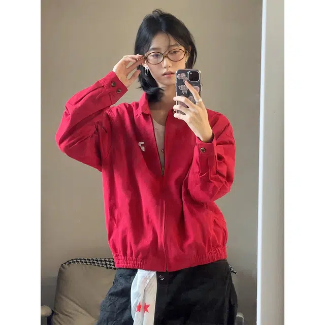 徐百货 美式复古春秋季哈灵顿短款百搭工装休闲情侣夹克外套 男女同款