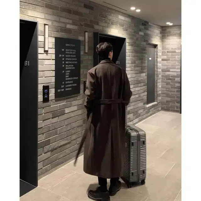 徐百货 英伦雅痞毛呢外衣中长款春秋冬季韩版高级过膝加厚潮牌呢子西装外套大衣 男女同款