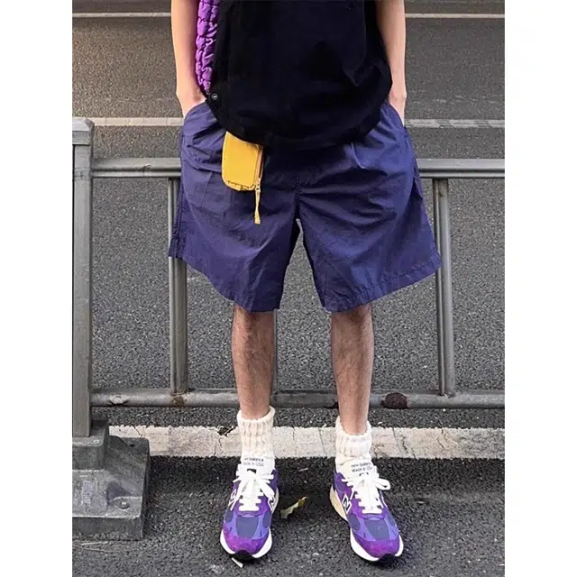 徐百货 美式潮牌运动健身速干夏季户外高级感沙滩裤子机能四五分裤休闲短裤 男女同款