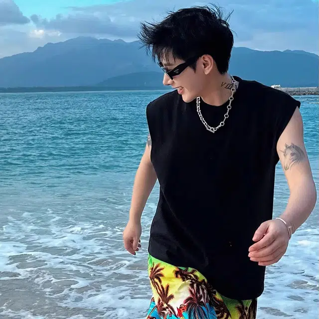 徐百货 坎肩夏季美式高街圆领上衣高级感痞帅潮流背心 男女同款