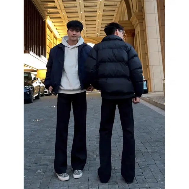 徐百货 修身直筒微喇简约休闲裤 男女同款