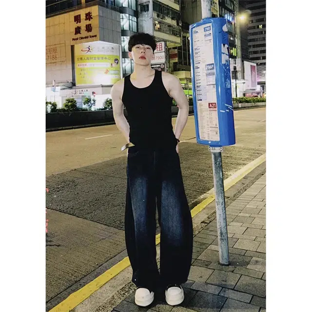 徐百货 美式潮牌纯色百搭简约高级感汗衫运动健身夏季背心 男女同款