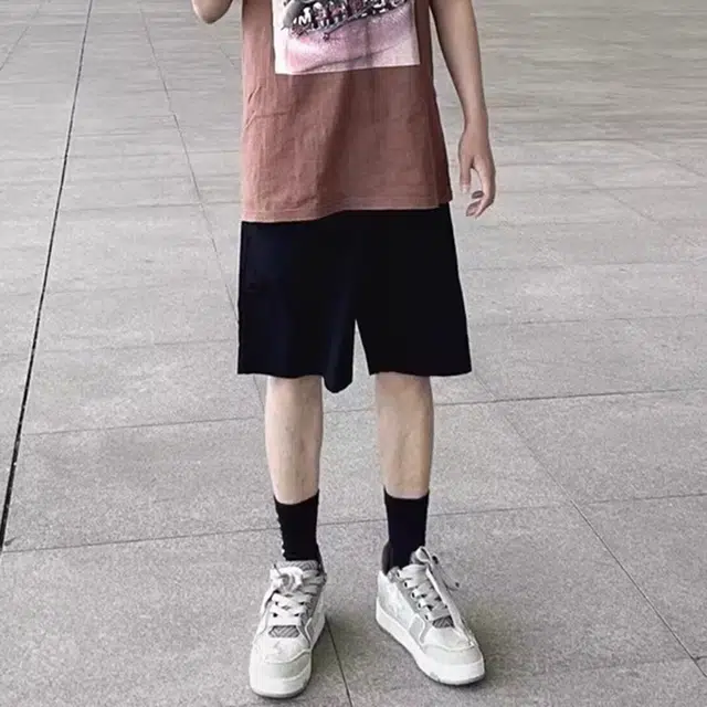 徐百货 美式速干五分裤裤薄款美式运动健身沙滩裤潮流百搭休闲短裤 男女同款