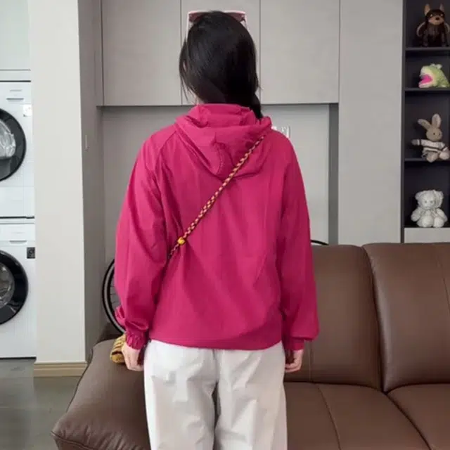 徐百货 多巴胺薄款速干透气百搭户外骑行防晒服 男女同款