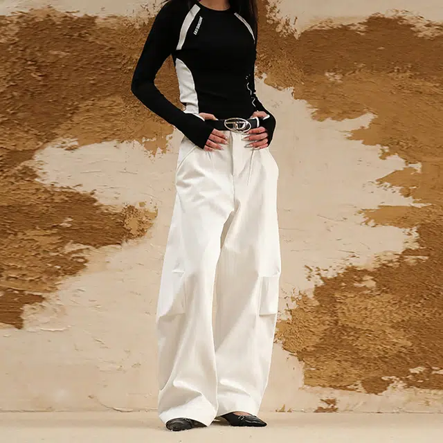 徐百货 美式高街重磅阔腿百搭牛仔裤 男女同款