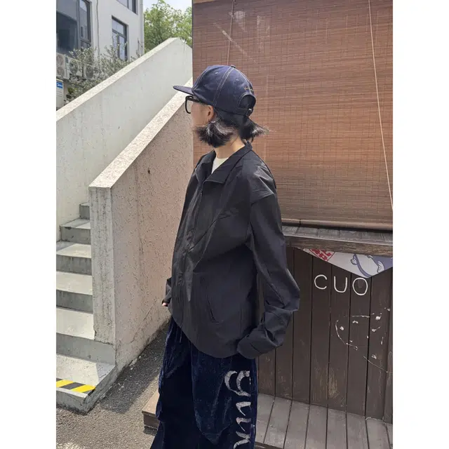 徐百货 美式网眼立领运动户外速干薄款宽松舒适防晒服 男女同款