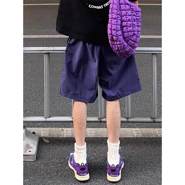 徐百货 美式潮牌运动健身速干夏季户外高级感沙滩裤子机能四五分裤休闲短裤 男女同款