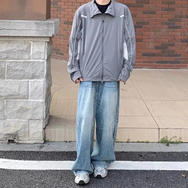 徐百货 美式冰丝外套夏季薄款高级感户外拼接宽松舒适 透气速干凉感防晒服 男女同款