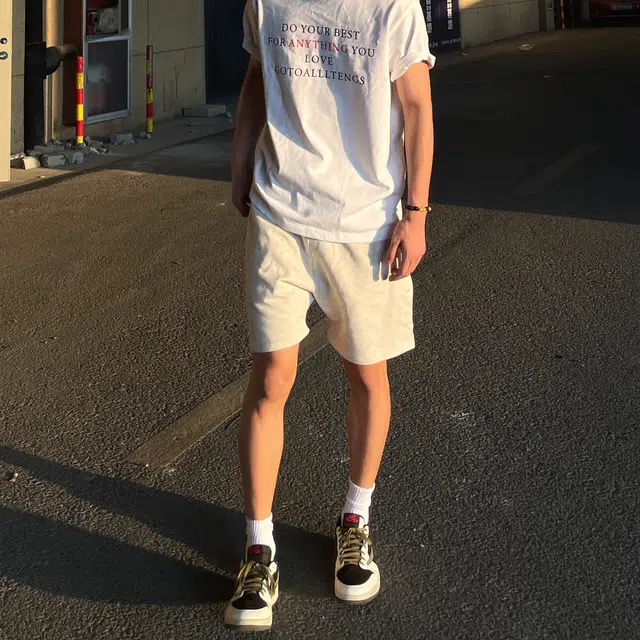 徐百货 美式潮牌简约纯色百搭潮流五分裤夏季透气宽松直筒运动卫裤休闲短裤 男女同款