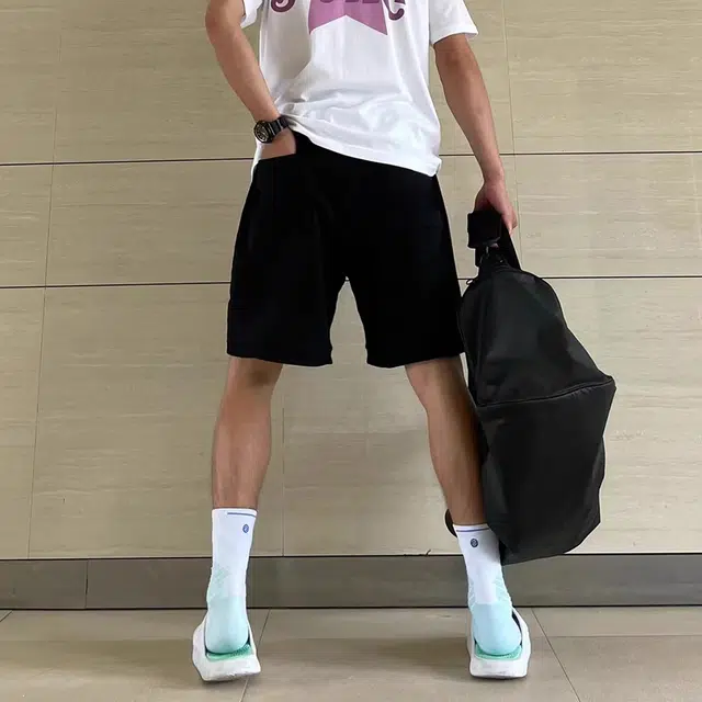 徐百货 美式五分裤宽松运动裤棉质健身跑步篮球裤潮流百搭休闲短裤 男女同款