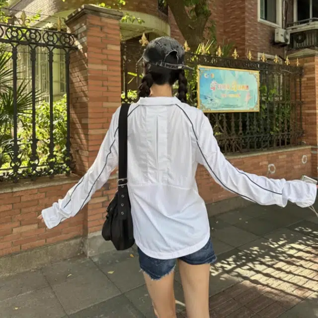 徐百货 美式冰丝外套夏季薄款高级感户外拼接宽松舒适 透气速干凉感防晒服 男女同款