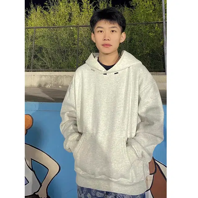 徐百货  美式重磅金属标连帽卫衣高街痞帅设计感潮牌加绒上衣宽松舒适潮流百搭棒球服 男女同款