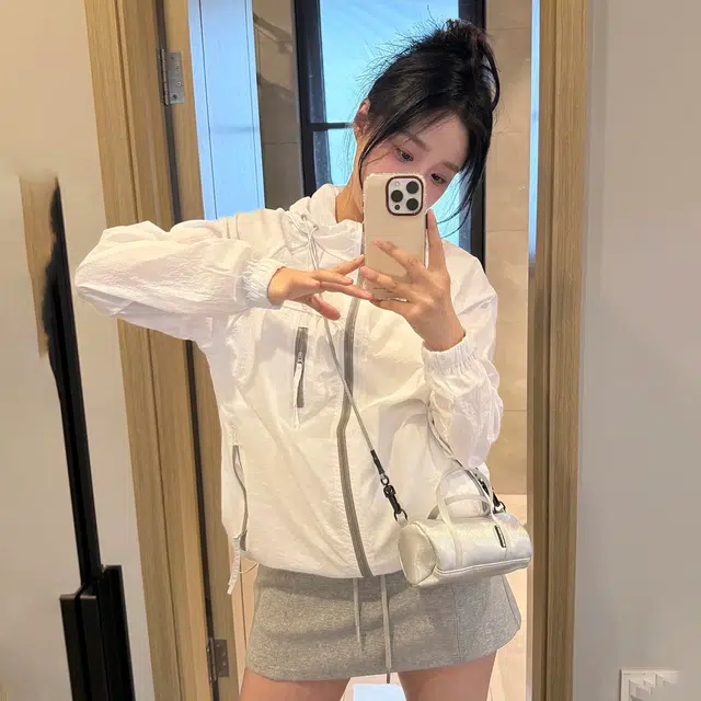 徐百货 夏季薄款多巴胺连帽上衣外搭美式户外高级感防紫外线宽松设计感百搭防晒服 男女同款