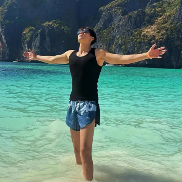 徐百货 穿搭美式潮牌百搭健身海边度假吸汗无袖背心 男女同款