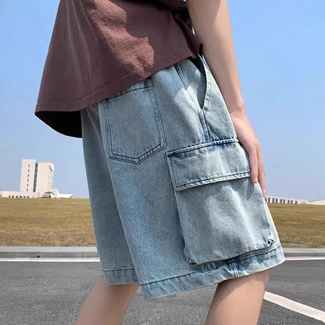 徐百货 美式复古休闲宽松潮牌休闲潮流百搭夏季五分裤工装短裤 男女同款