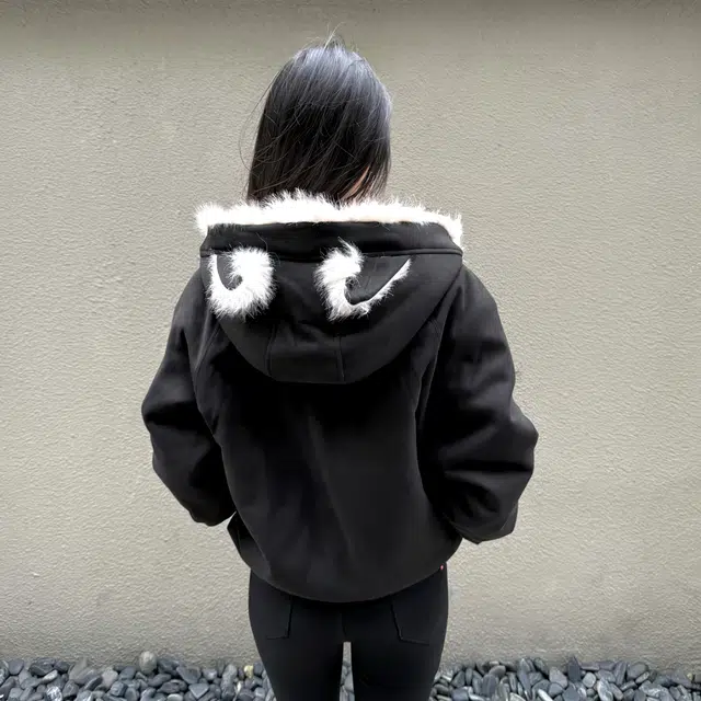 徐百货 复古潮流兔耳朵座山雕上衣外套冬季保暖毛领夹棉情侣款百搭加厚棉衣面包服棉服 男女同款