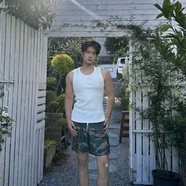 徐百货 美式重磅螺纹工字百搭无袖复古运动健身跨栏汗衫背心 男女同款