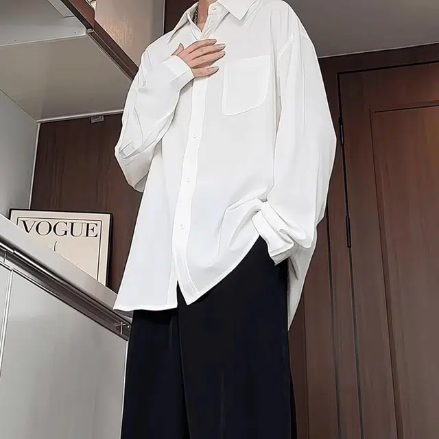 徐百货 薄款高街宽松高级感百搭纯色夏季短袖衬衫 男女同款