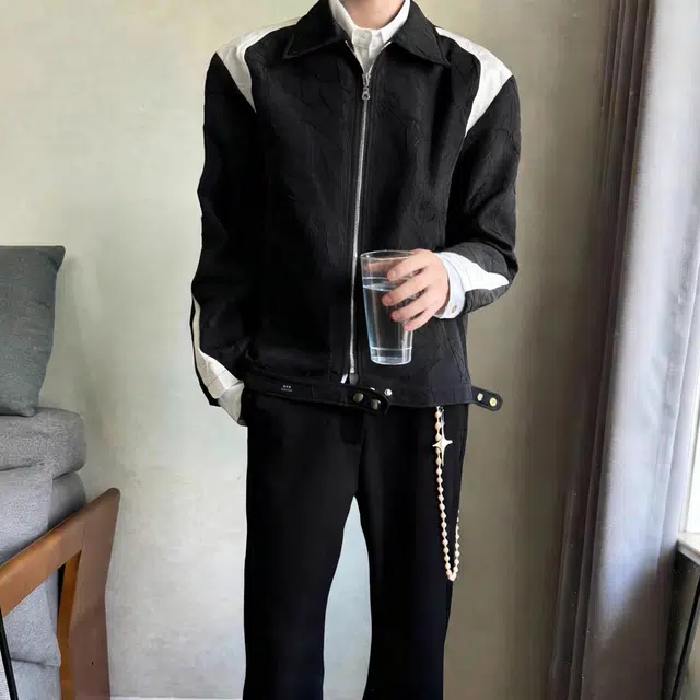 徐百货  美式潮牌高街痞帅垫肩设计感宽松舒适潮流百搭棒球服 男女同款