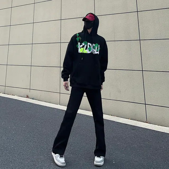 徐百货 美式高街潮牌百搭休闲葡萄网球毛巾绣上衣潮流宽松连帽卫衣 男女同款