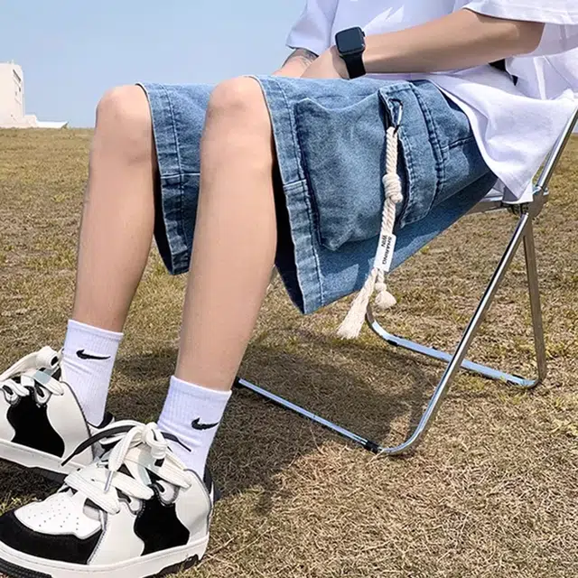 徐百货 美式复古休闲宽松潮牌休闲潮流百搭夏季五分裤工装短裤 男女同款