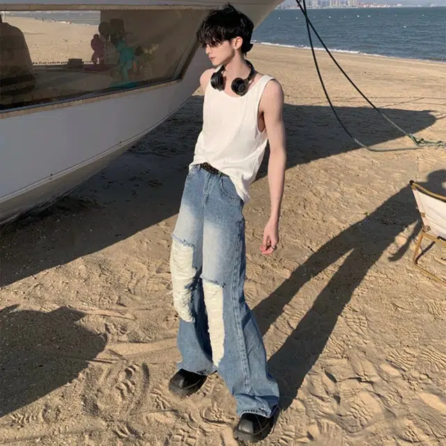 徐百货 健身训练弹力坎肩美式痞帅冰丝汗衫上衣无袖背心 男女同款