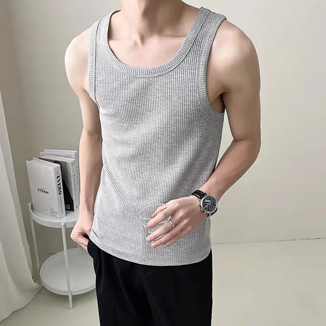 徐百货 美式无袖夏季重磅运动健身内搭上衣潮流百搭背心 男女同款