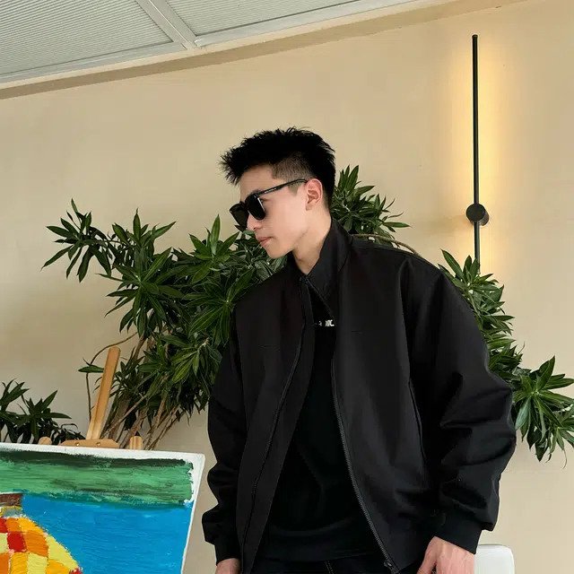 徐百货 痞帅美式工装春秋三防户外冲锋衣廓形立领飞行员棒球服夹克外套 男女同款