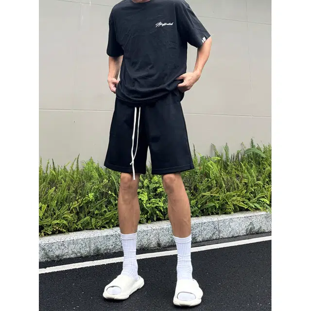 徐百货 美式潮牌外穿青少年篮球运动裤子跑步舒适五分裤休闲短裤 男女同款