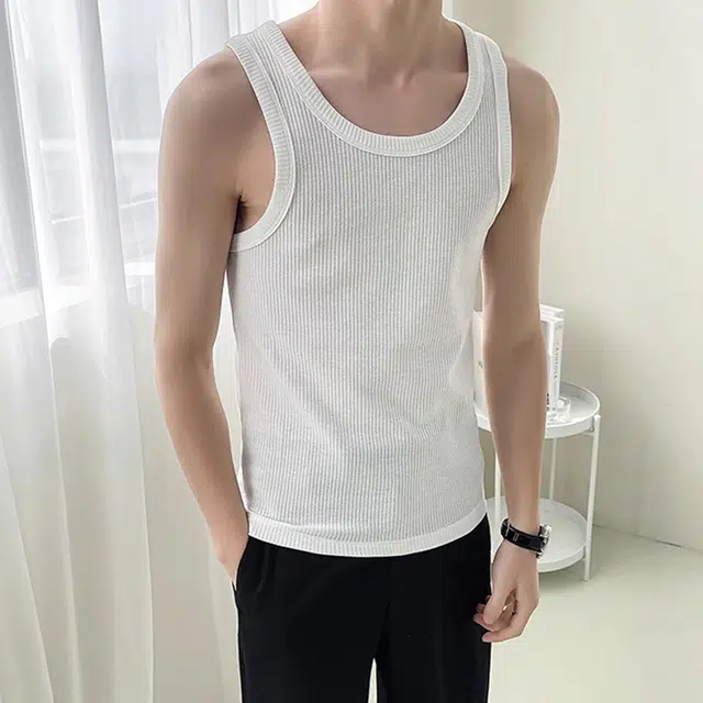 徐百货 美式无袖夏季重磅运动健身内搭上衣潮流百搭背心 男女同款