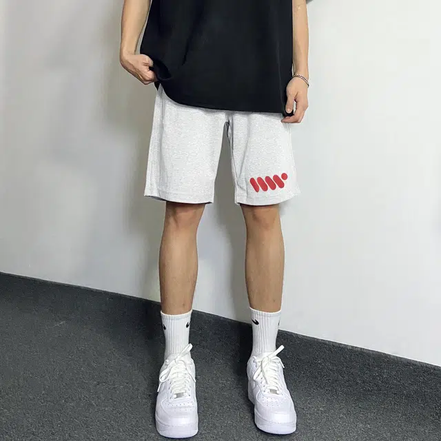 徐百货 美式运动透气夏季潮牌重磅裤子外穿高级感篮球训练四分裤休闲短裤 男女同款