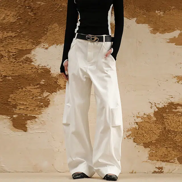 徐百货 美式高街重磅阔腿百搭牛仔裤 男女同款