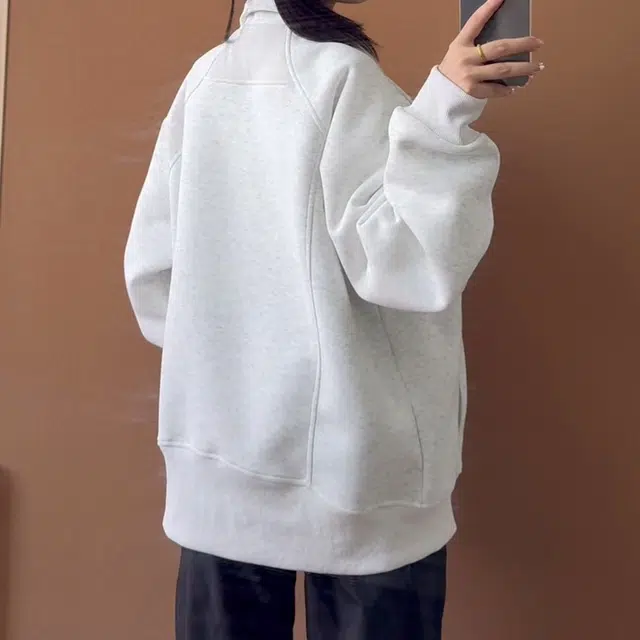 徐百货 美式重磅立领开衫春秋季双拉链纯色百搭挺括宽松情侣运动舒适外套上衣卫衣 男女同款