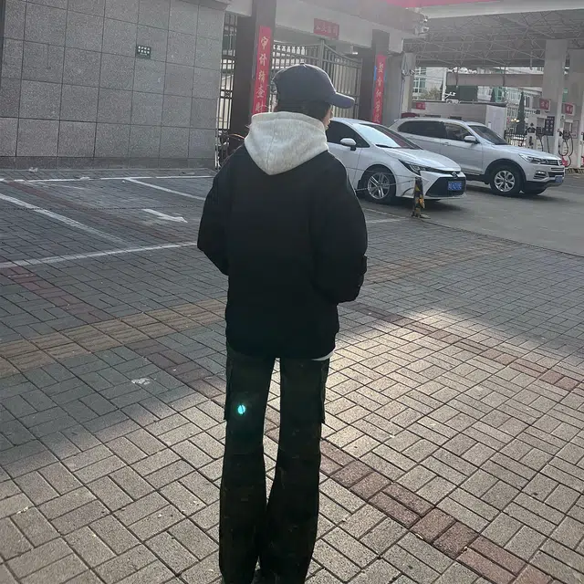 徐百货  美式潮牌百搭休闲时尚宽松复古飞行员棒球服 男女同款