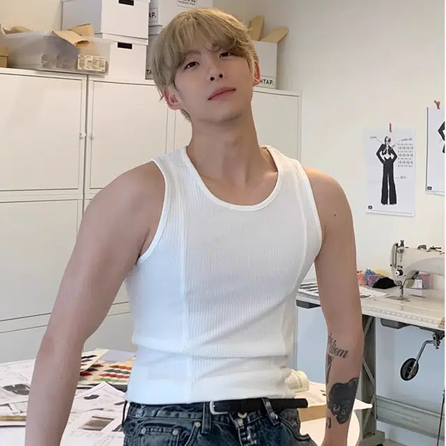 徐百货 韩版螺纹紧身弹力纯色运动健身无袖打底衫休闲坎肩潮流百搭背心 男女同款