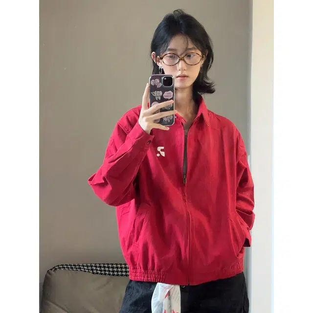 徐百货 美式复古春秋季哈灵顿短款百搭工装休闲情侣夹克外套 男女同款