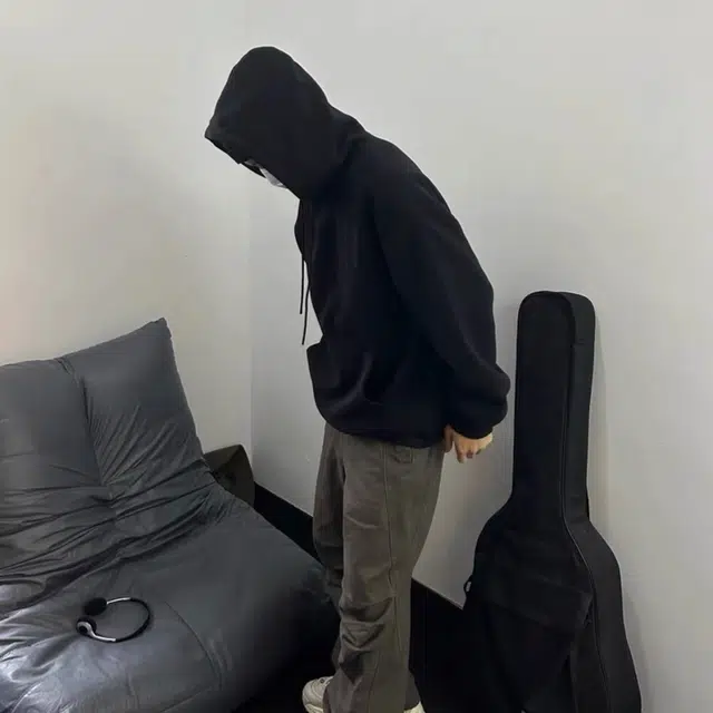 徐百货 连帽纯色宽松慵懒风潮流极简百搭长袖上衣卫衣 男女同款