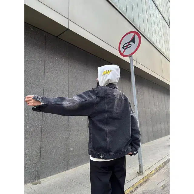 徐百货 美式潮牌水洗做旧扎染春秋季帅气宽松复古夹克上衣长袖牛仔外套 男女同款