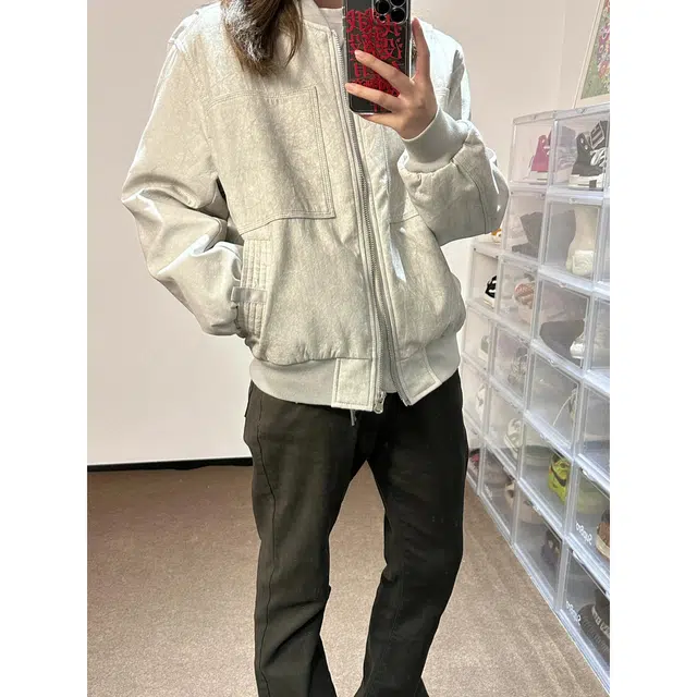 徐百货 短款棒球服春秋季美式高街工装春秋款设计感百搭小众水洗做旧外套夹克 男女同款