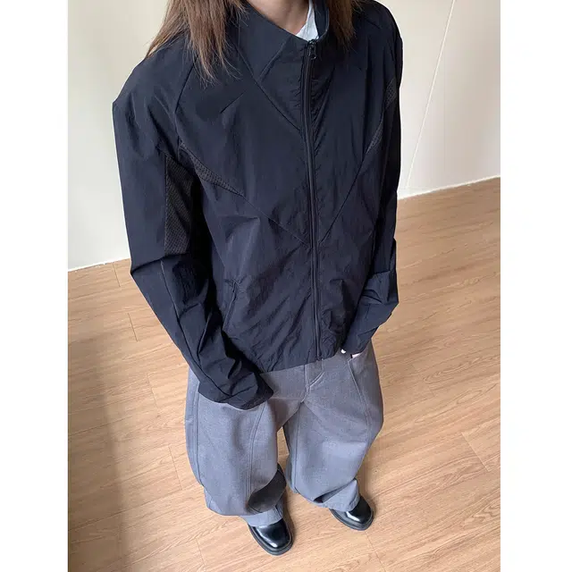 徐百货 美式复古正肩立领外套夏季轻薄高级感百搭夹克防晒服 男女同款
