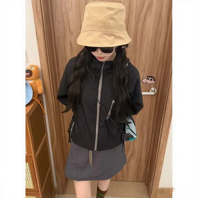 徐百货 多巴胺薄款速干透气百搭户外骑行防晒服 男女同款