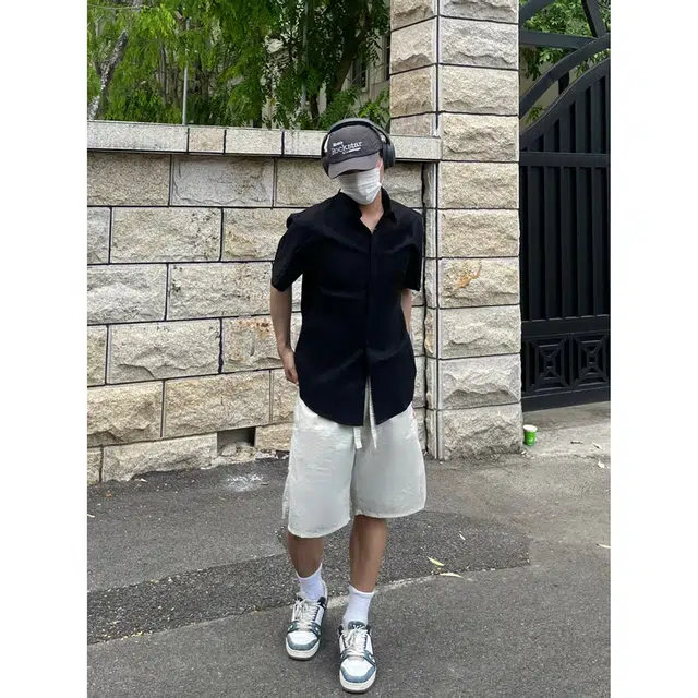 徐百货 宽松舒适百搭休闲纯色翻领薄款短袖衬衫 男女同款