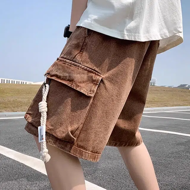 徐百货 美式复古休闲宽松潮牌休闲潮流百搭夏季五分裤工装短裤 男女同款