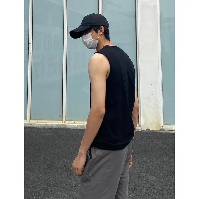 徐百货 坎肩外穿美式潮牌健身服内搭运动百搭速干无袖打底衫夏季背心 男女同款