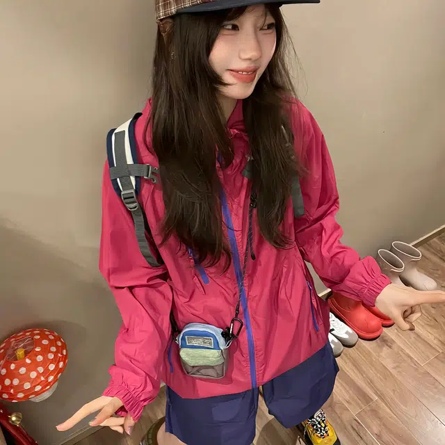 徐百货 夏季户外透气宽松防紫外线多巴胺配色轻薄上衣冰丝高级感百搭防晒服 男女同款