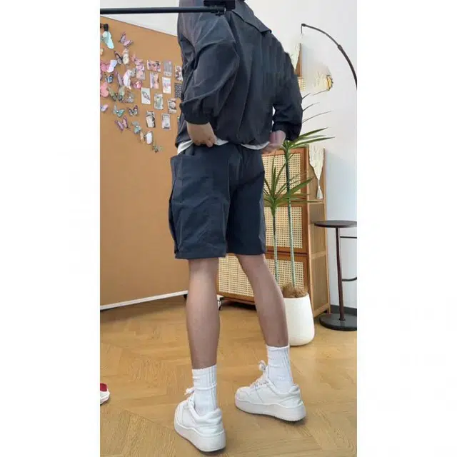 徐百货 美式潮牌冰丝宽松薄款透气五分休闲短裤 男女同款
