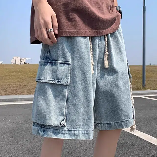 徐百货 美式复古休闲宽松潮牌休闲潮流百搭夏季五分裤工装短裤 男女同款